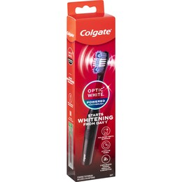 Colgate Battery Powered Toothbrush Whitening Optic White each – Woolworths