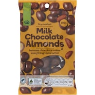Woolworths Milk Chocolate Almonds