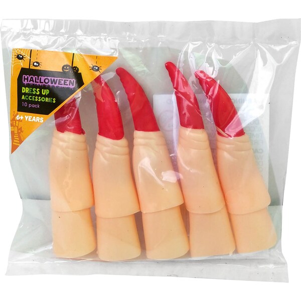 Halloween Novelty Dress Up Witch Fingers 10 pack