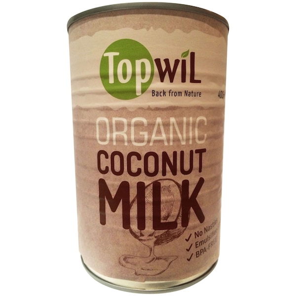 Topwil Organic Coconut Milk 400ml