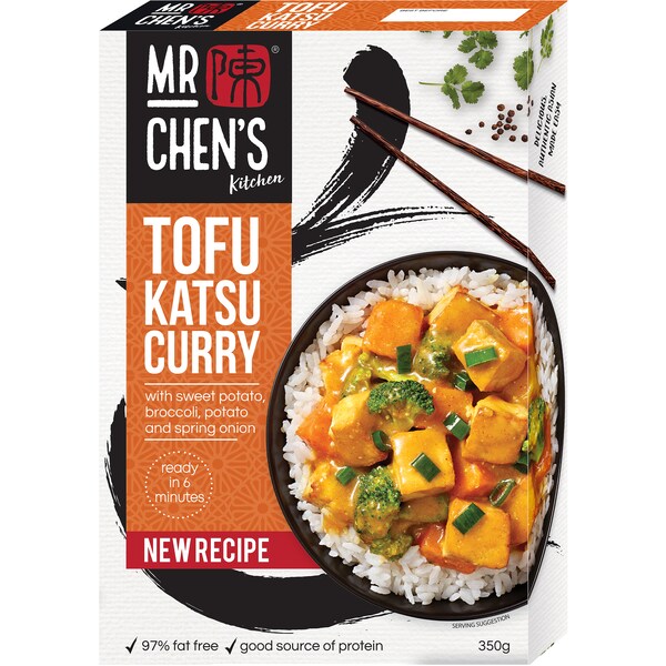 Mr Chen's Vegetarian Katsu Curry & Rice 350g