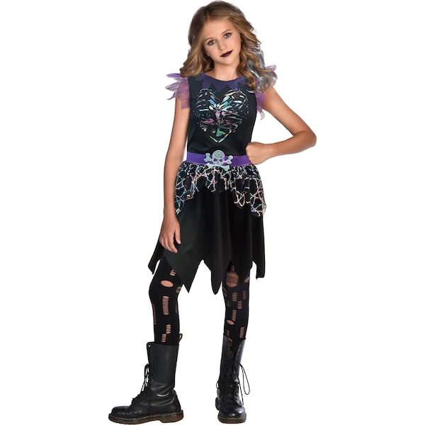 Halloween Kids Costume Jewel Skeleton Size 11 - 13 Years each
