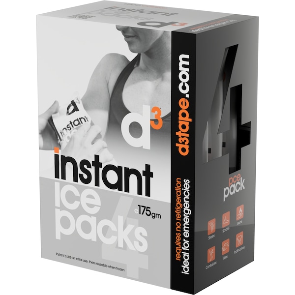 D3 Instant Ice Packs 175g x 4 pack