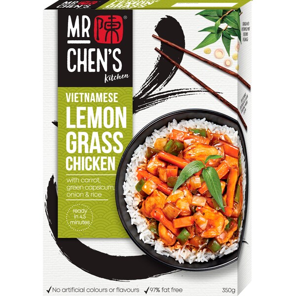 Mr Chen's Vietnamese Lemongrass Chicken On Rice 350g