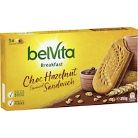 Belvita Choc Hazelnut Sandwich Breakfast Biscuits