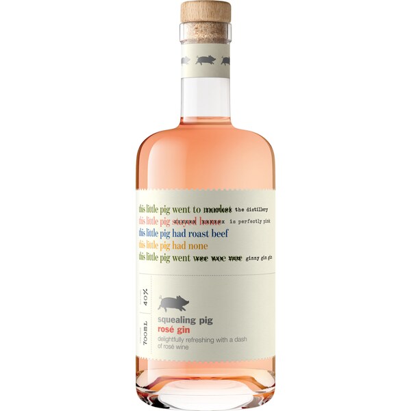 Squealing Pig Rose Gin 700ml