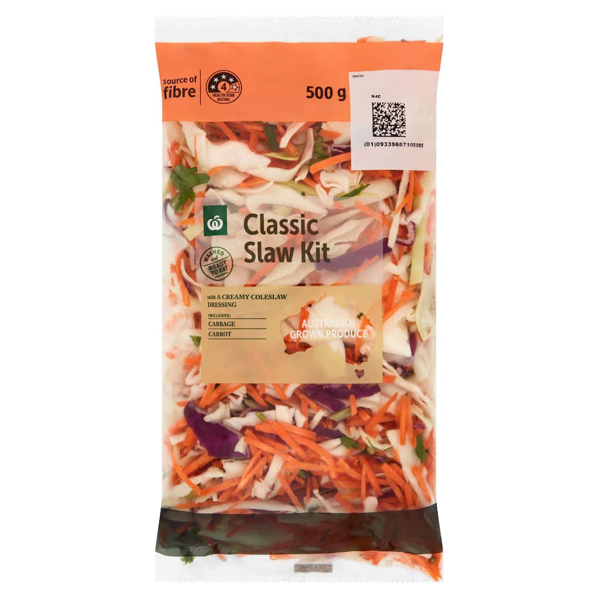 Woolworths Family Coleslaw 500g bunch