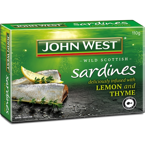 John West Sardines Lemon & Thyme 110g