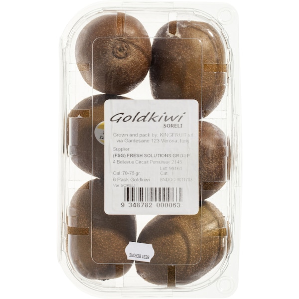 Gold Kiwi Kiwifruit Gold Fresh Prepack 6 Pack