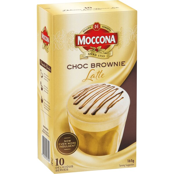 Moccona Mixes Choc Brownie Latte 10 Pack