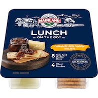 Mainland Lunch On The Go Cheese With Crackers & Caramelised Onion