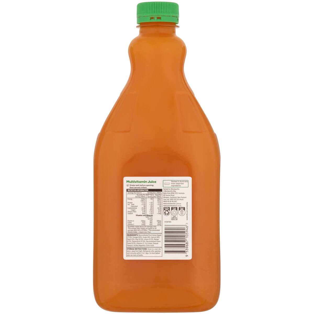 Woolworths Multivitamin Juice 2l bunch