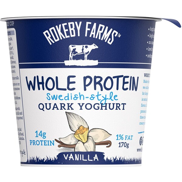 Rokeby Swedish Style Quark Vanilla Yoghurt 170G