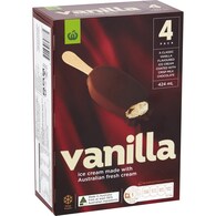 Woolworths Vanilla Ice Cream Sticks