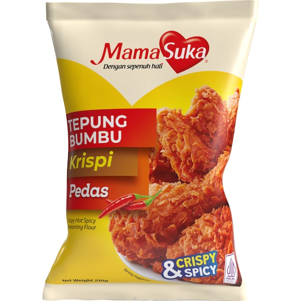 MamaSuka Tepung Bumbu Krispi Pedas 210g