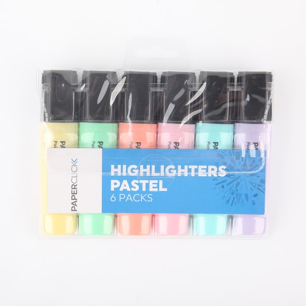 Paperclick Pastel Highlighter 6 pack