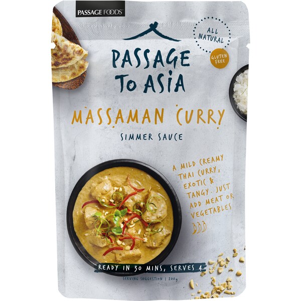 Passage To Asia Massaman Curry Simmer Sauce 200g