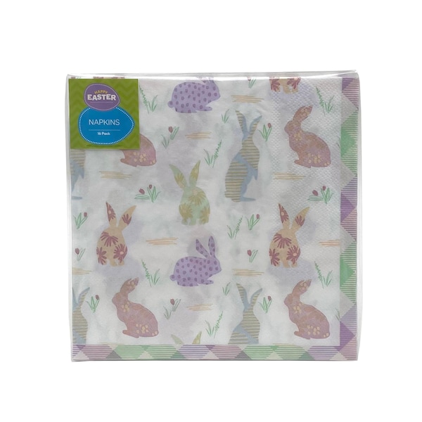 Easter Napkins Bunny Design 16 pack