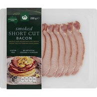 Woolworths Smoked Australian Shortcut Bacon