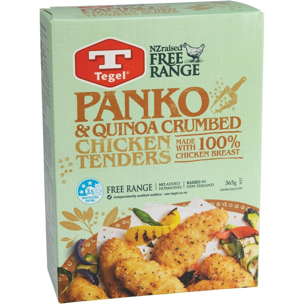 Tegel Panko & Quinoa Crumbed Chicken Tenders 365g