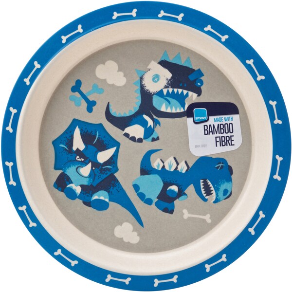 Smash Kids Bamboo Plate Blue Each