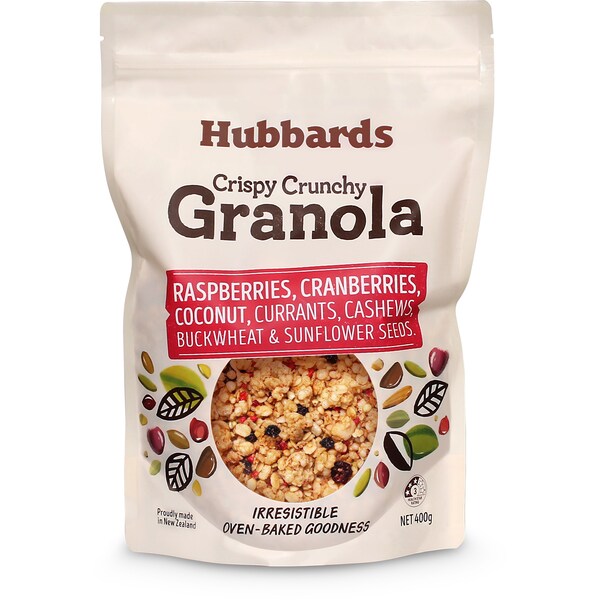 Hubbards Raspberry Cranberry & Coconut Granola 400g