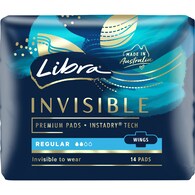 Libra Invisible Regular Pads With Wings