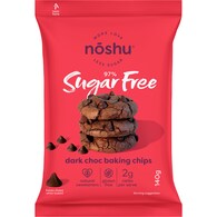Noshu 97% Sugar Free Dark Choc Baking Chips