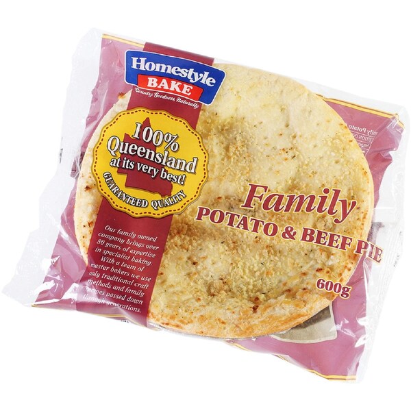 Homestyle Bake Family Pie Beef & Potato 600g