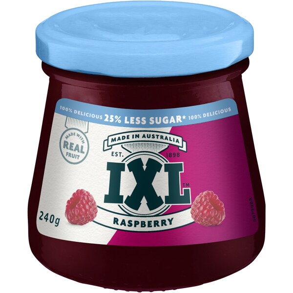 IXL Jam Reduced Sugar Raspberry 240g