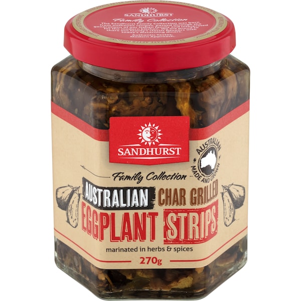 Sandhurst Chargrilled Eggplant Strips 270g