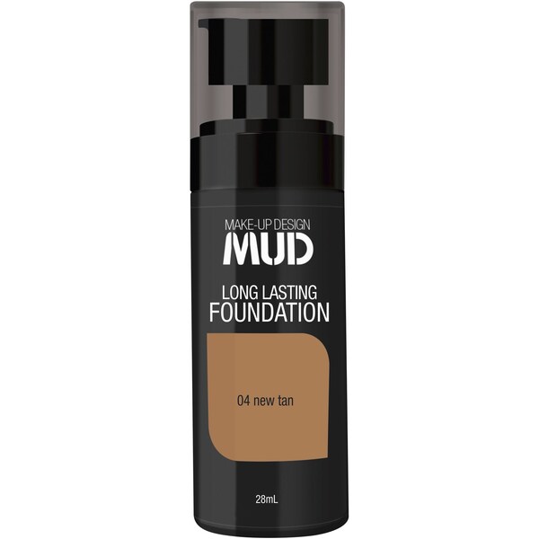 MUD Long Lasting Foundation 04 New Tan 28ml