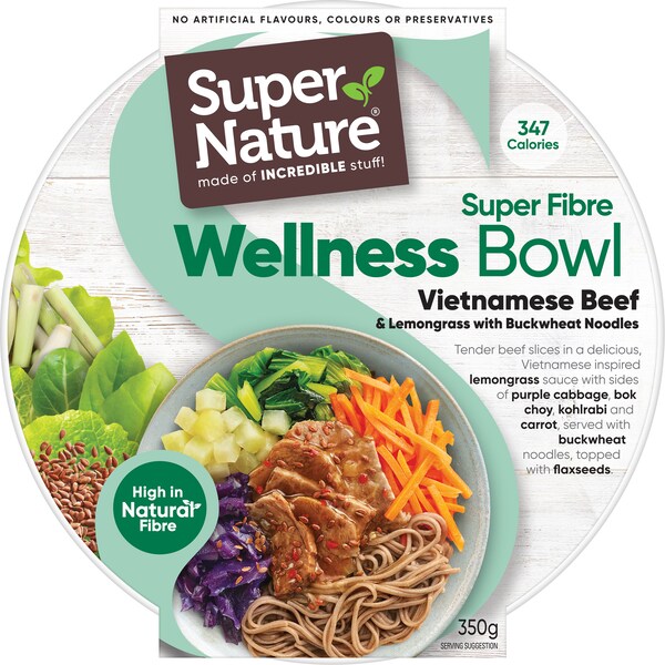 Super Nature Wellness Bowl Vietnamese Beef And Lemongrass 350g