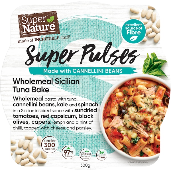 Super Nature Pulses Bowl Tuna Bake Frozen Meal 300g