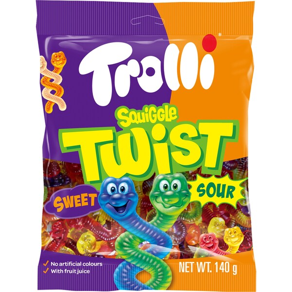 Trolli Squiggle Twist Sweet & Sour 140g