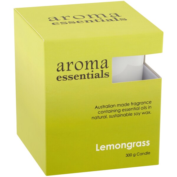 Aroma Essentials Candle Lemongrass & Ginger 300g