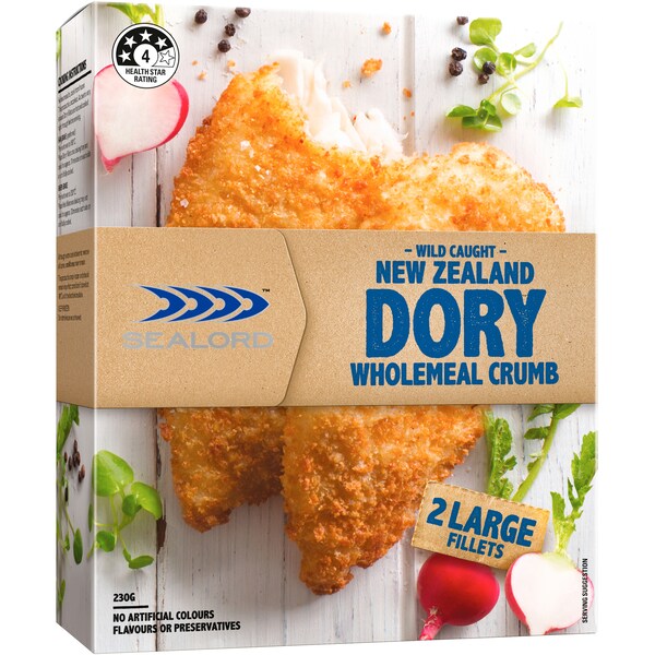 Sealord Dori Wholemeal Crumb 2 Pack 230g