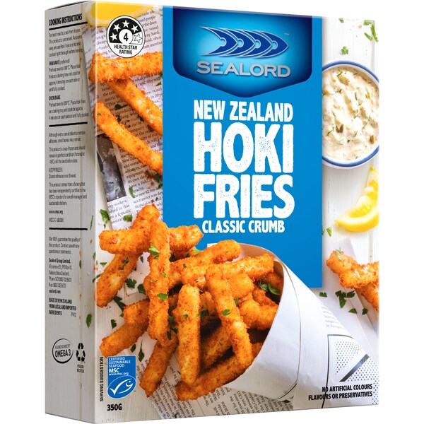 Sealord Hoki Fries Classic Crumb 350g
