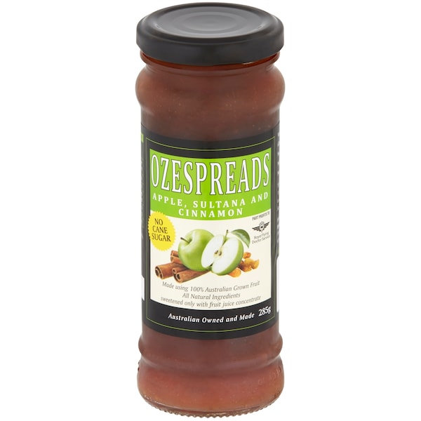 Ozespreads Jam Apple Sultana & Cinnamon 285g