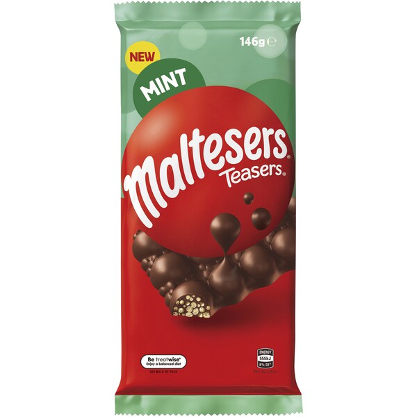Maltesers Mint Milk Chocolate Block 146g