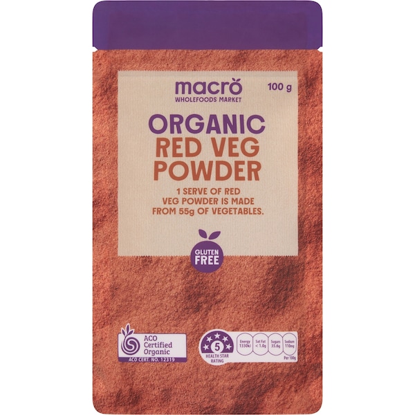Macro Organic Red Veggie Powder 100g