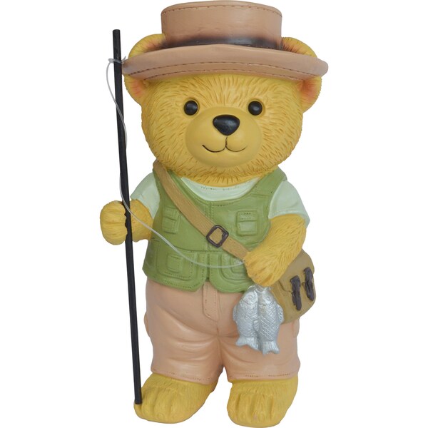 Garden Dream Polyresin Fisherman Bear each