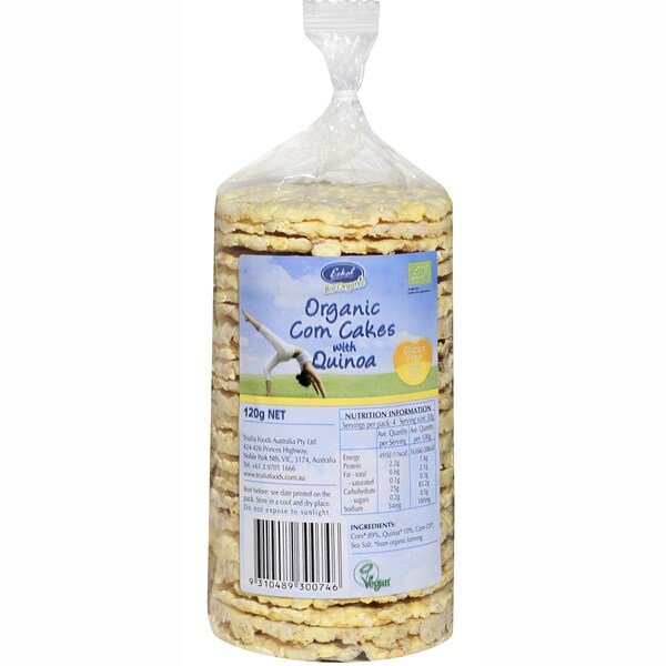 Eskal Organic Gluten Free Quinoa Corn Cakes 120g