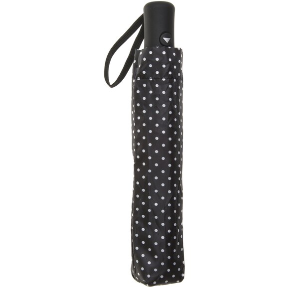 Woolworths Auto Open Umbrella Polka Dots Black Each
