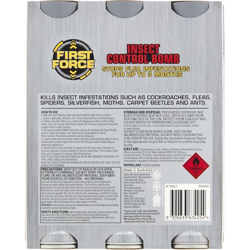 First Force First Force Super Strength Insect Control Bomb 3 pack | bunch