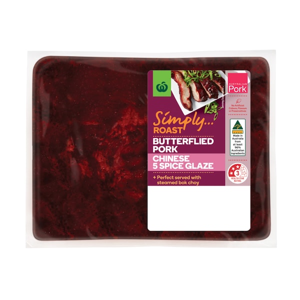 Woolworths Simply Roast Pork Scotch With Chinese 5 Spice 450g - 850g