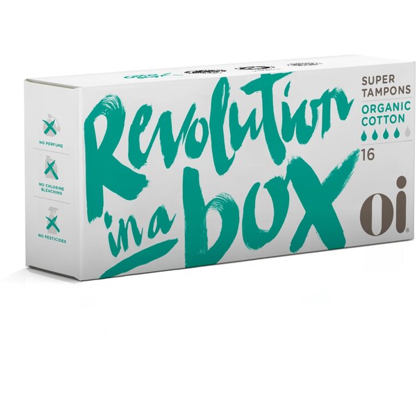 Oi Organic Cotton Tampons Super 16 pack