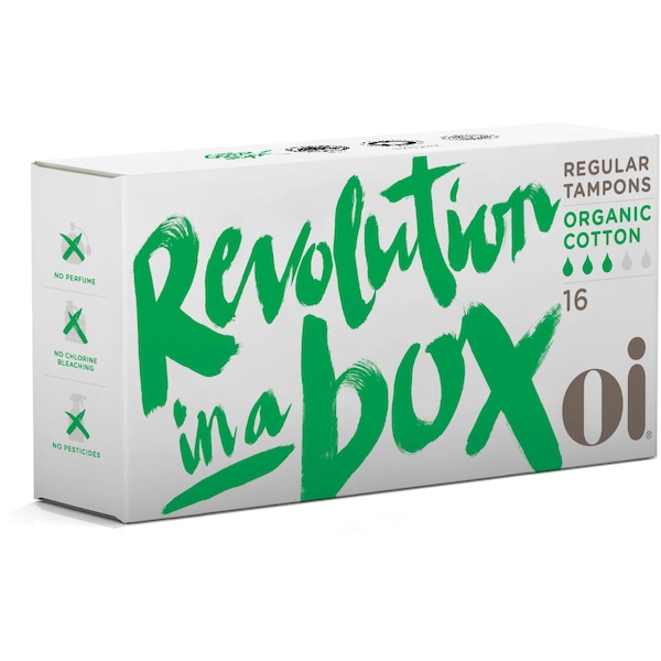Oi Organic Cotton Tampons Regular 16 pack