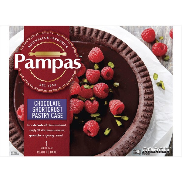 Pampas Chocolate Shortcrust Pastry Case 220g