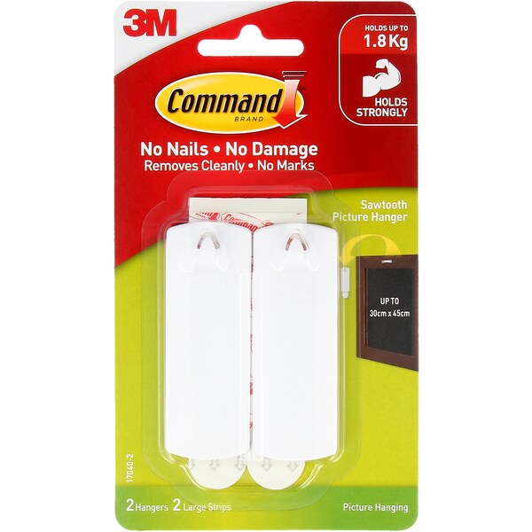 3M Command Picture Hanging Sawtooth 2 Pack